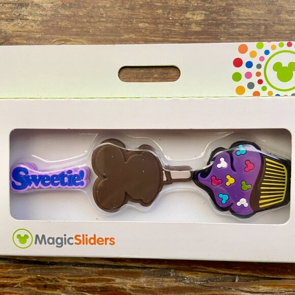New Disney Parks Magic Band Sliders Mickey Cupcake Sweetie Sweet Treats NIB - Picture 2 of 4